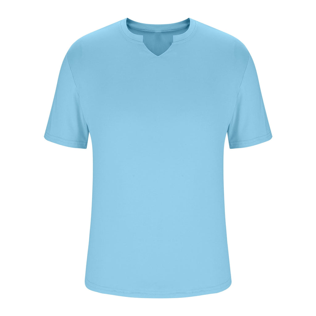 Men’s Short Sleeve Athletic Dry-Fit T-Shirt – Blue sky Workout Top