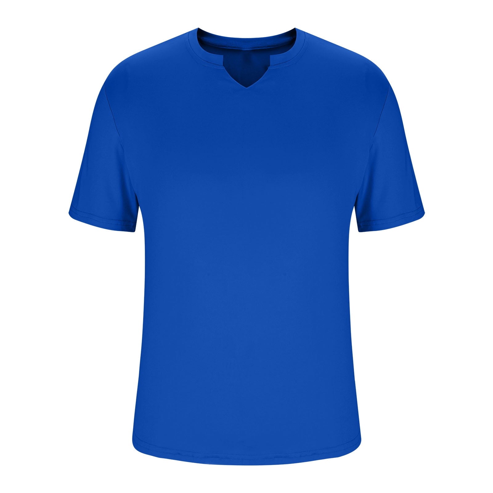 Men’s Short Sleeve Athletic Dry-Fit T-Shirt – BLUE Workout Top